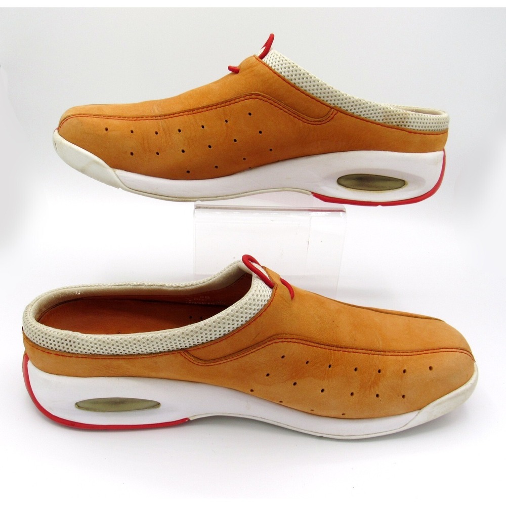 Cole Haan NikeAir Women's Slip On Athletic Mules Orange Size 8B